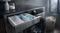 Waschmaschine: Was bedeuten I, II und die Blume in der Waschmittelschublade?