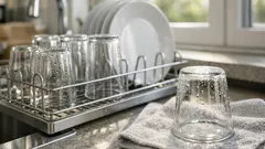Warum Gläser kopfüber auf dem Küchentuch nicht trocken werden – und was besser hilft