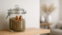 Linsen und Zimt im Glas: das einfache Ritual für mehr Fokus auf Fülle und Ordnung