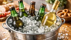 Getränke schnell kühlen: der Salz-Eisbad-Trick für Bier, Wein und Limo