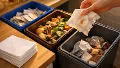 Benutzte Papierhandtücher richtig entsorgen: Darum gehören sie meist nicht ins Altpapier