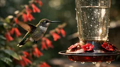 Kolibris anlocken: Zuckerwasser richtig mischen und sicher füttern