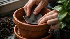 Staunässe im Blumentopf vermeiden: warum ein altes Küchensieb der beste Drainage-Trick ist