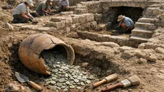 Münzdepots in Senon: Über 40.000 römische Münzen in Keramikgefäßen entdeckt