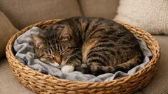 Warum ein getragenes T‑Shirt im Katzenkörbchen Stress reduzieren kann